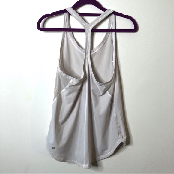Lululemon racerback tank top with mesh trim - Picture 2 of 7